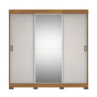 Closet 3 Puerta(s) 4 Cajón(es) 5 Repisa(s) 182x207x55 cm OFF White nogal