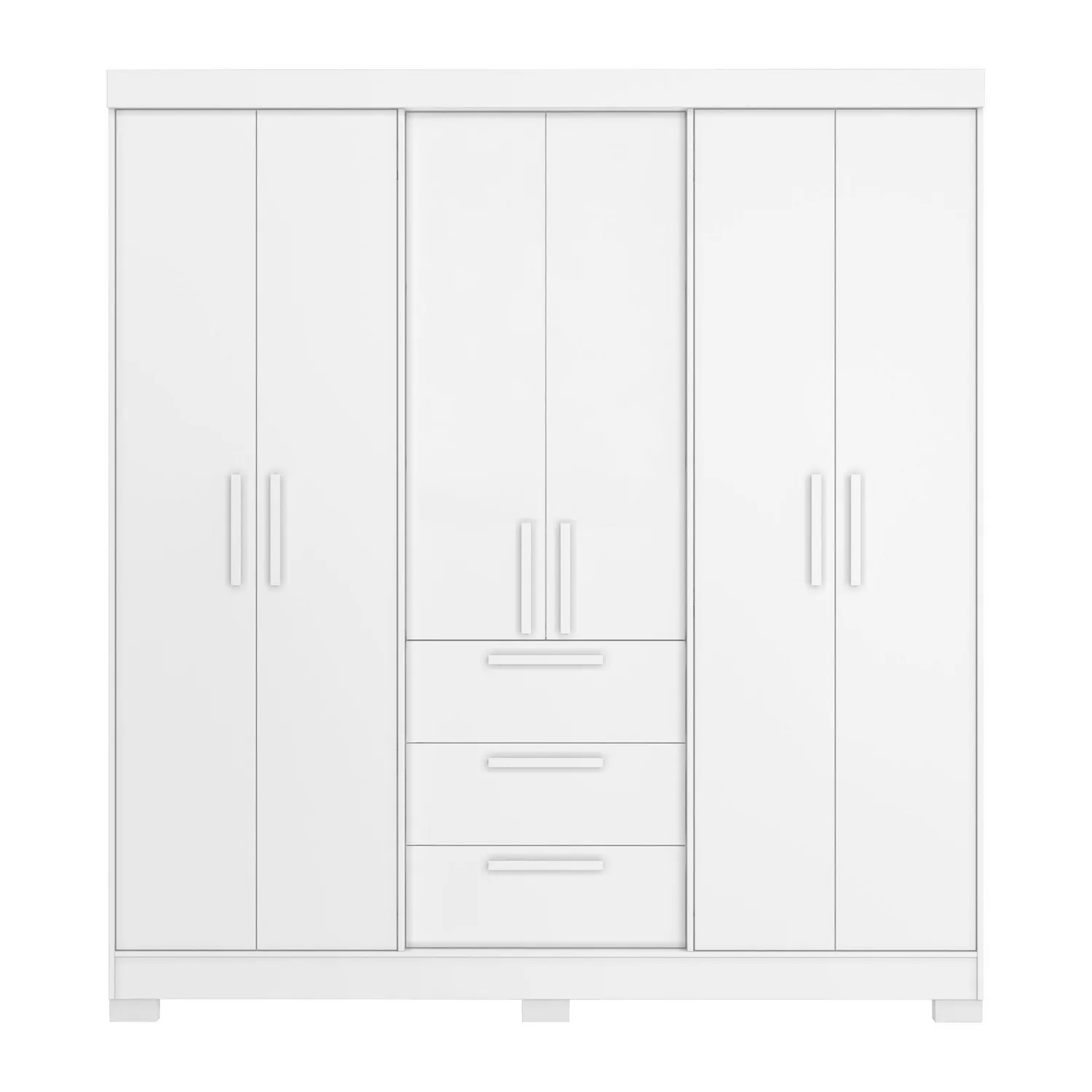 HOME MOBILI Closet 6 Puerta(s) 3 Cajón(es) 5 Repisa(s) 182x206x46