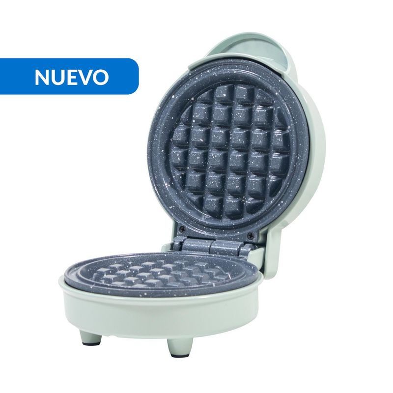 BLANIK - Mini Wafflera de Cerámica 600 W Menta