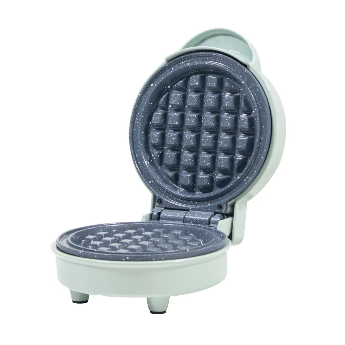 BLANIK - Mini Wafflera de Cerámica 600 W Menta