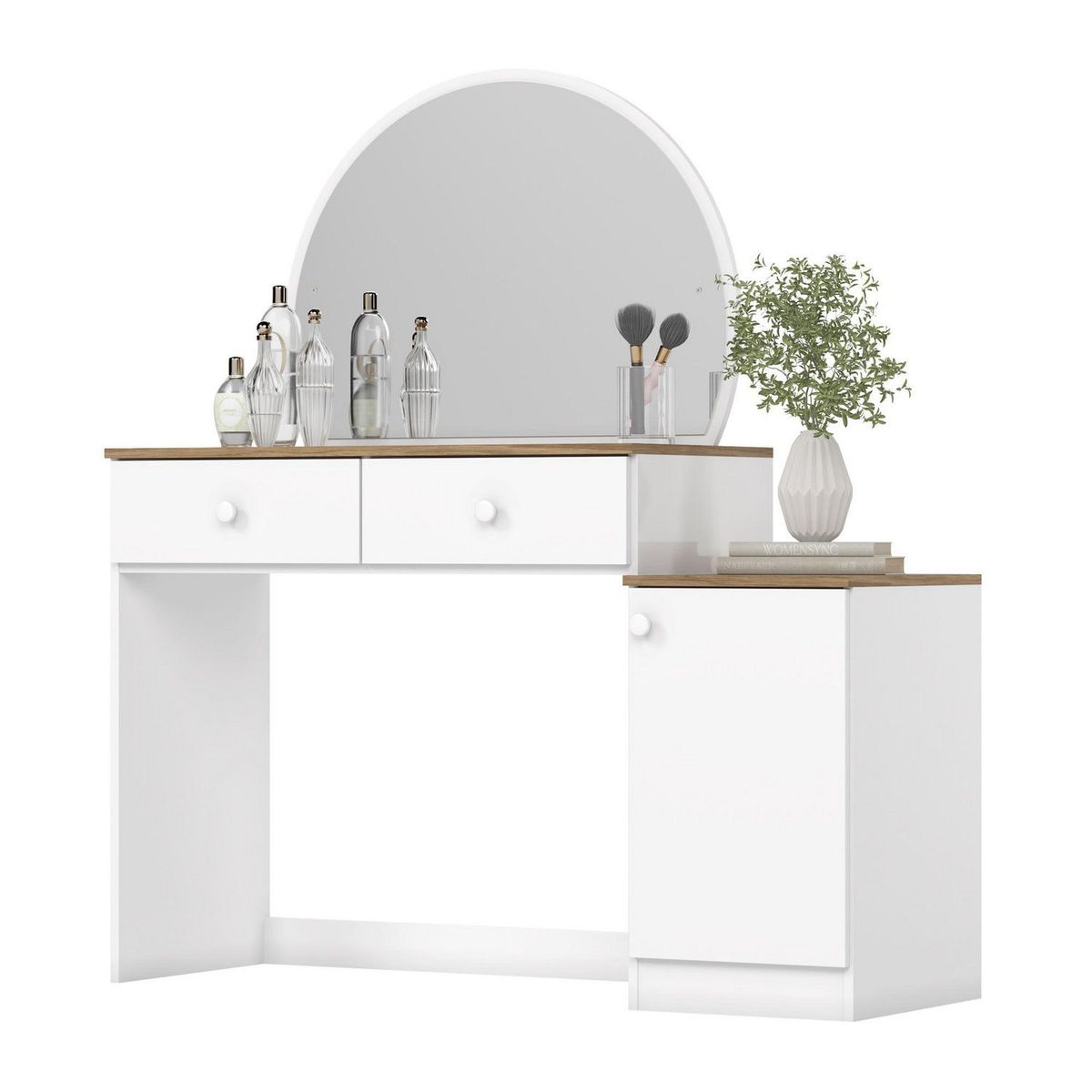 HOME MOBILI - Tocador 2 Cajón(es) Daisy 124x138x46 cm Blanco