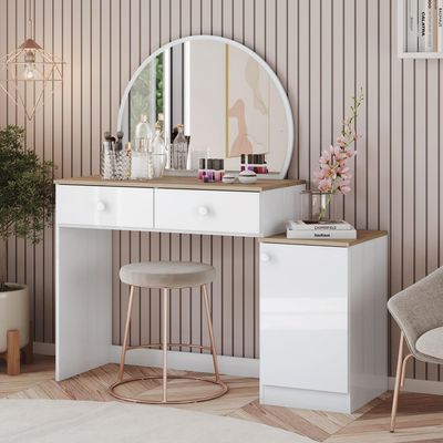 Imagen 2 del producto Tocador 2 Cajón(es) Daisy 124x138x46 cm Blanco