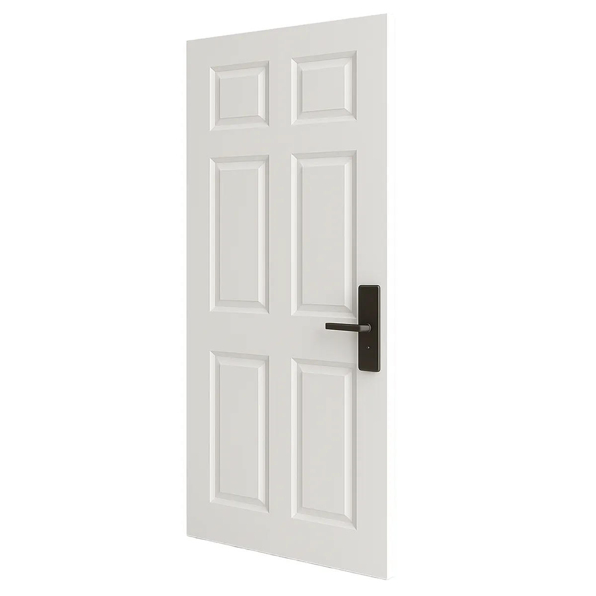 GENERICO - Puerta de Acero Acero galvanizado x 6 paneles Blanco