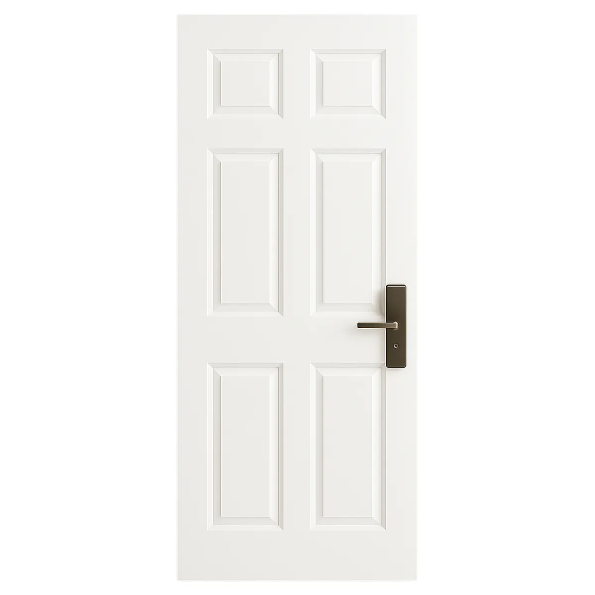 GENERICO - Puerta de Acero Acero galvanizado x 6 paneles Blanco