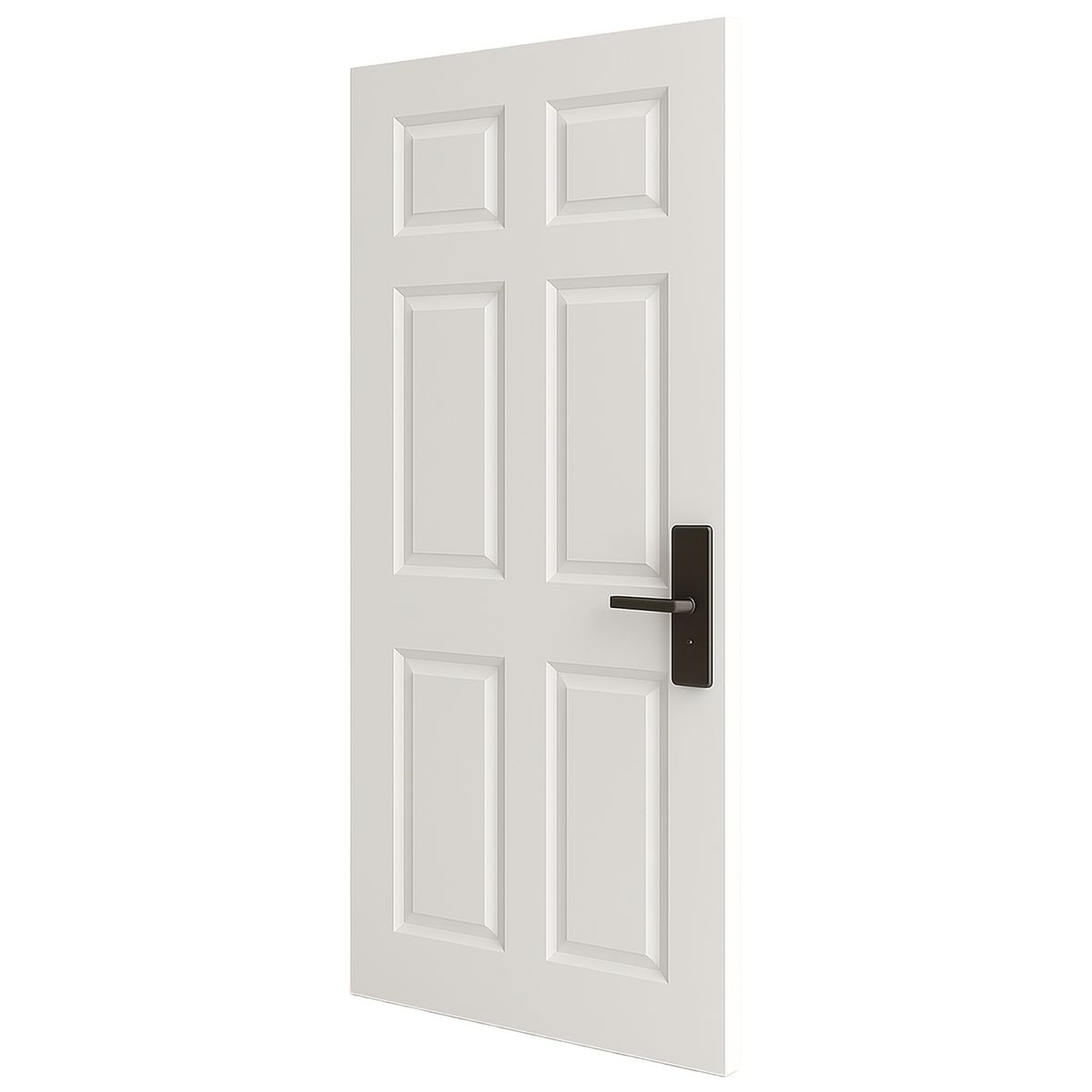 GENERICO - Puerta de Acero Acero galvanizado x 6 paneles Blanco