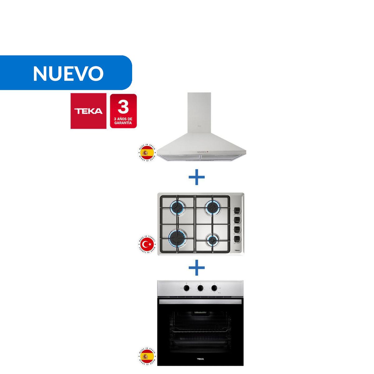 TEKA - Combo Empotrado Hbb445 + Hlx540But + Dbb60Inox