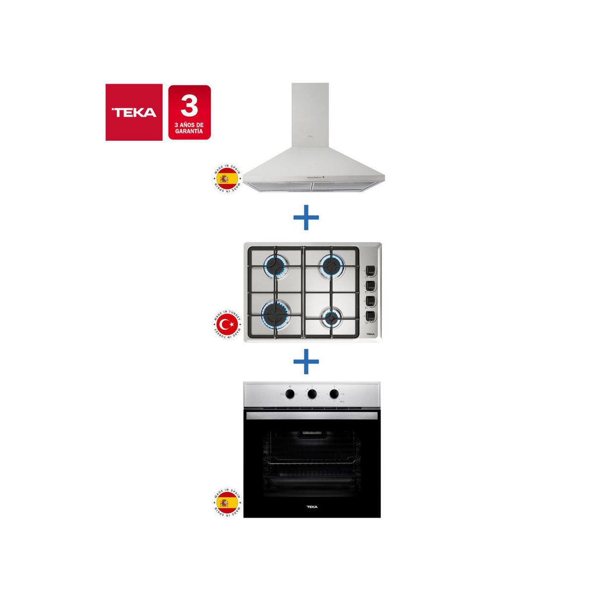 TEKA - Combo Empotrado Hbb445 + Hlx540But + Dbb60Inox