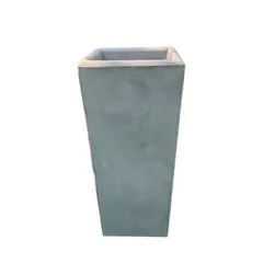 POTTERY - Macetero Grande de Polietileno 30.5x59.7 cm Gris