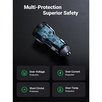 Imagen 2 del producto Cargador para Auto de 36W con 2 Puertos USB-A CD213