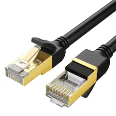 UGREEN - Cable de Red 10 Metros CAT7 F/FTP (10Gbps) Negro NW107