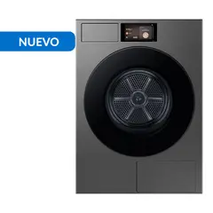 SAMSUNG - Secadora Bespoke AI 17 kg Carga Frontal con Bomba de calor Acero oscuro DV90F17CDSZS