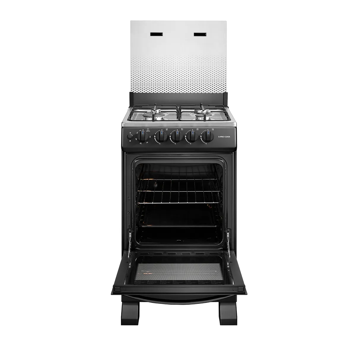 MIDEA - Cocina a Gas 4 Platos Negro MFO-MG20TCSSLBK
