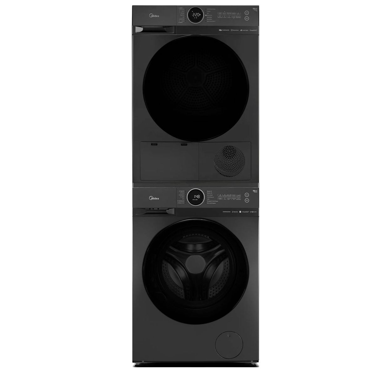 MIDEA - Kit Apilamiento para Lavadora MF200W150B/T y Secadora MD200H120T
