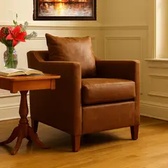 DKORA - Sofá 1 cuerpo Ares 75x90x67 cm Café claro