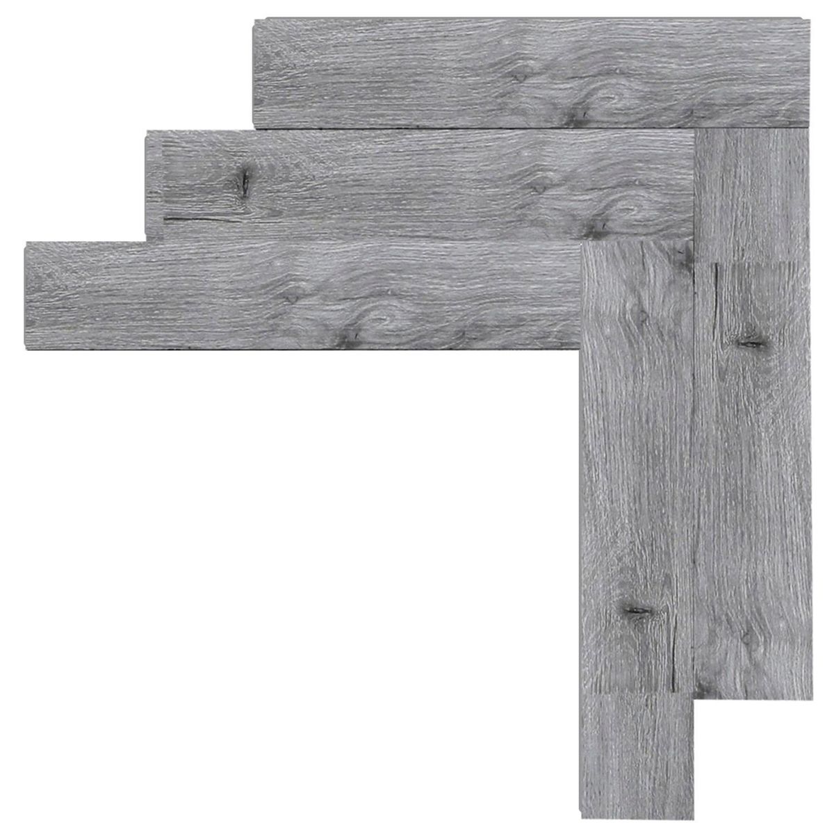 HOGA - Piso Flotante Vinílico 4 mm 12.5x62.5 cm SPC Parquet Click Gris Londres 1.56 m2