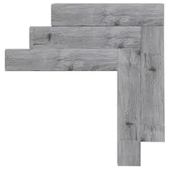 HOGA - Piso Flotante Vinílico 4 mm 12.5x62.5 cm SPC Parquet Click Gris Londres 1.56 m2
