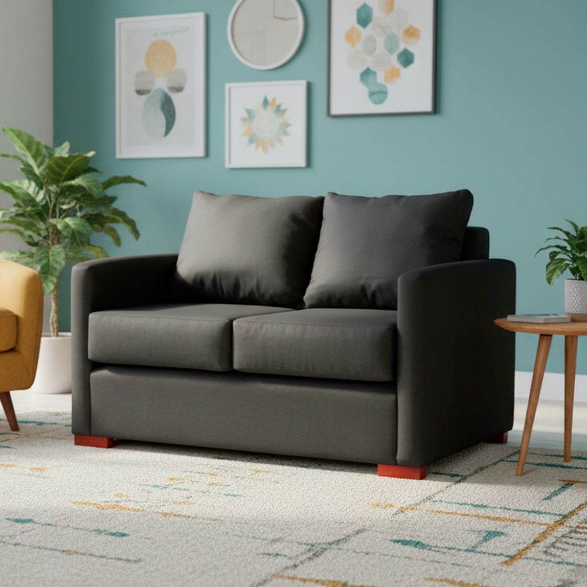 DKORA - Sofá 2 cuerpos Jade 117x68x77 cm