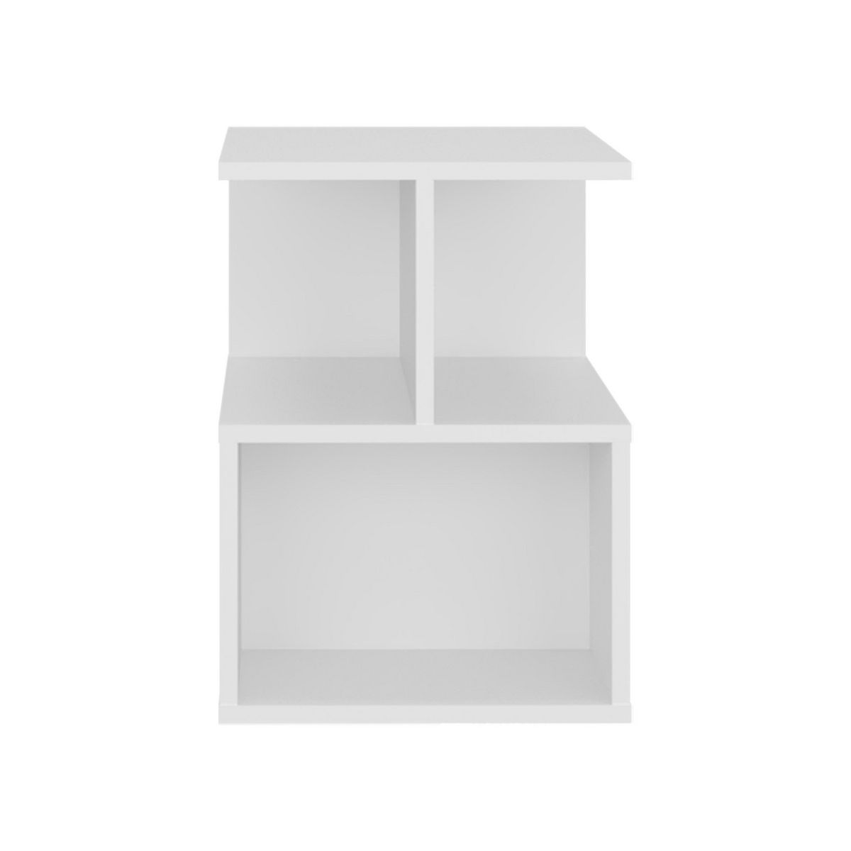 TUHOME - Velador 2 Posiciones Ocaso 35x48.2x35 cm Blanco