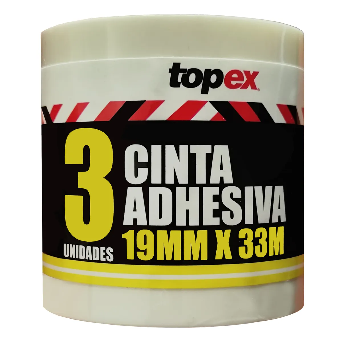 TOPEX - Cinta adhesiva 19mm x 33 m 3 un