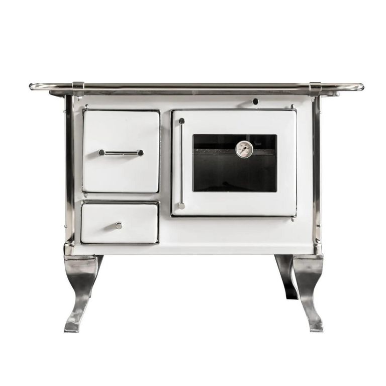 Cocina a Leña 4 Platos Blanco VILLARICA 70