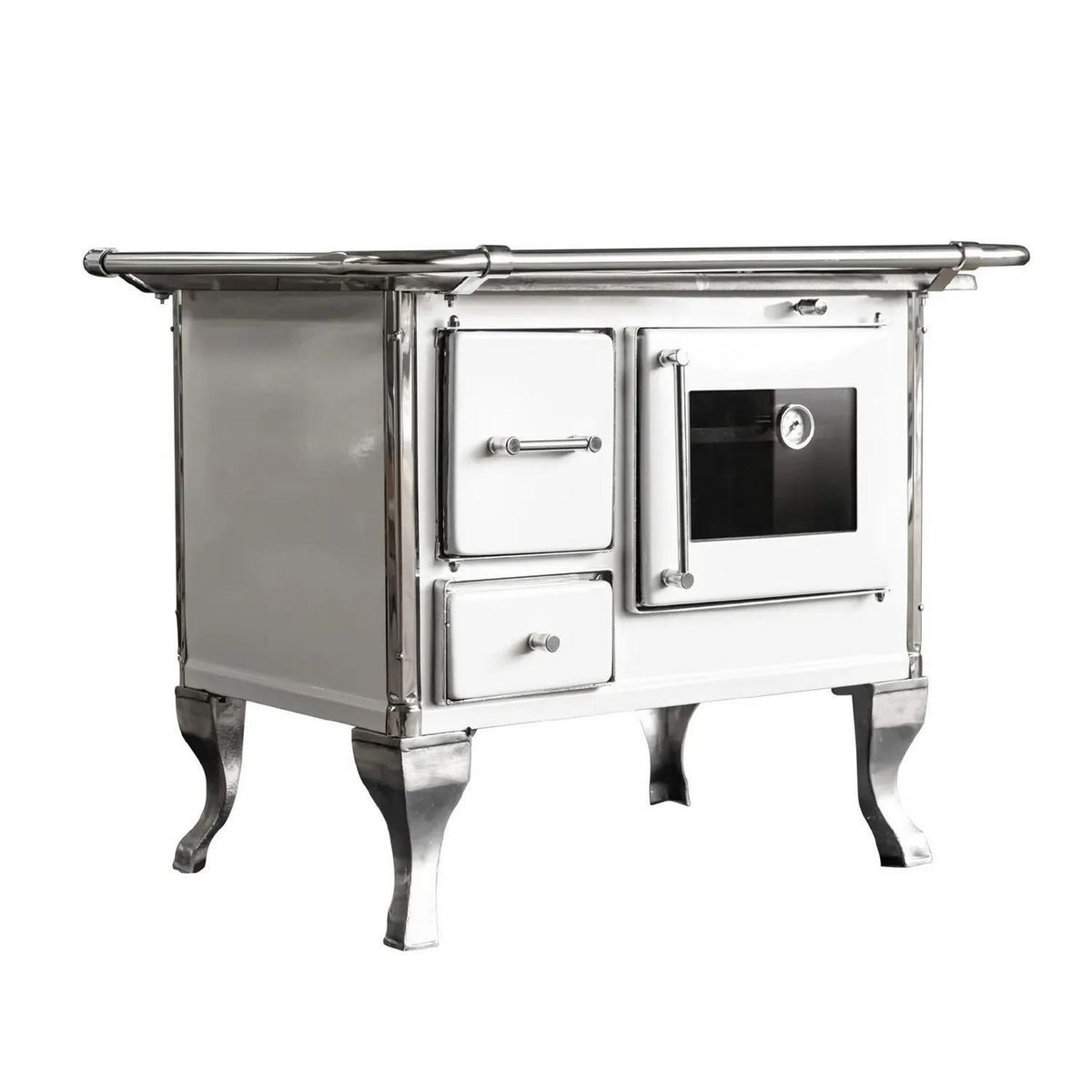 ALCAZAR - Cocina a Leña 4 Platos Blanco VILLARICA 70