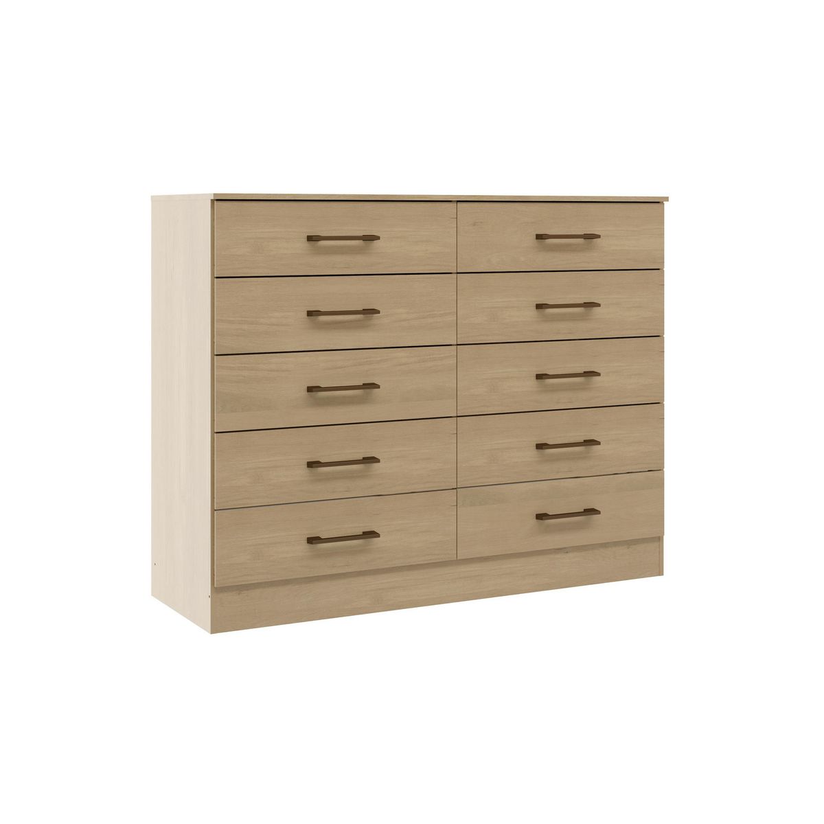 DI PORETTI - Cómoda 10 Cajón(es) Mar 117x92.2x40.5 cm Café