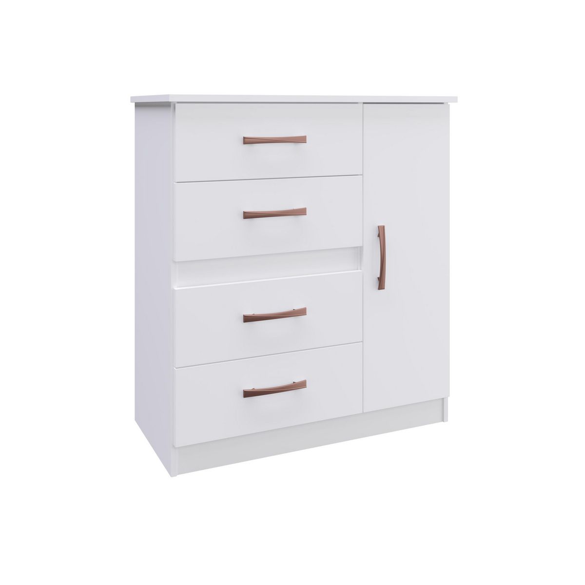 DI PORETTI - Cómoda 4 Cajón(es) Caribe 92x80x39 cm Blanco