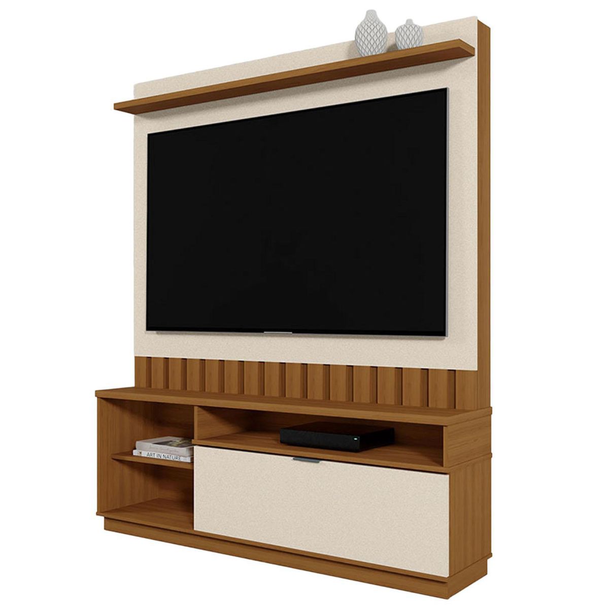 VEKKAHOME - Home TV 60 " Diamantina Beige 150x182.5x33.5 cm