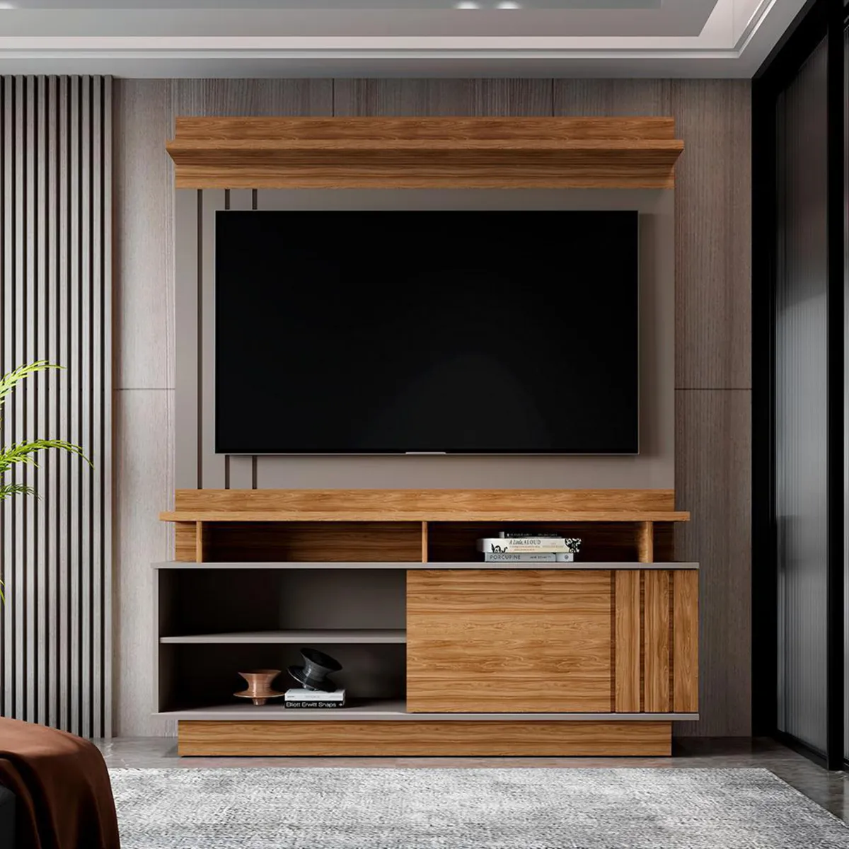 VEKKAHOME - Home TV 55 " Goias Café 150x185x33 cm