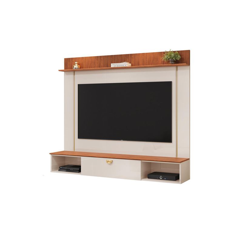 VEKKAHOME Panel 70 " Iza Beige 160.5x153.5x34 cm
