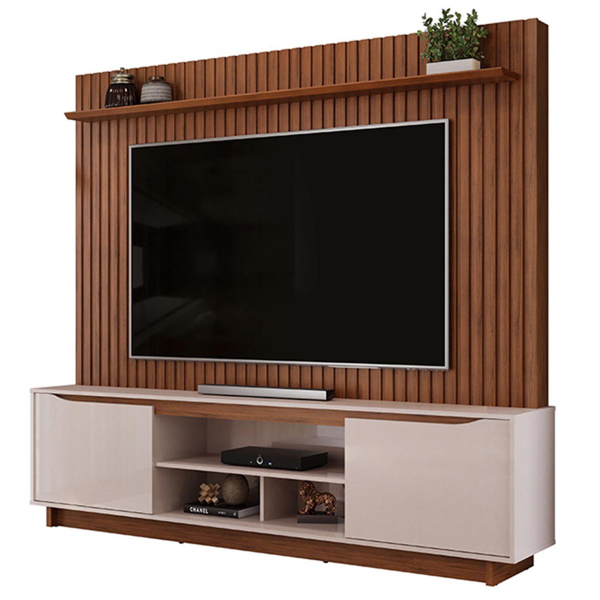 VEKKAHOME - Home TV 70 " Enzo Café 200x188x38.7 cm