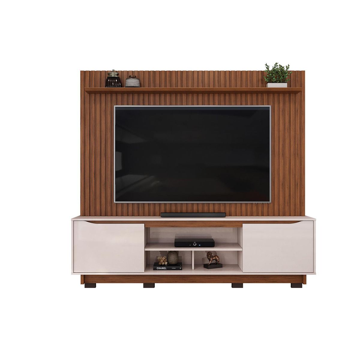 VEKKAHOME - Home TV 70 " Enzo Café 200x188x38.7 cm