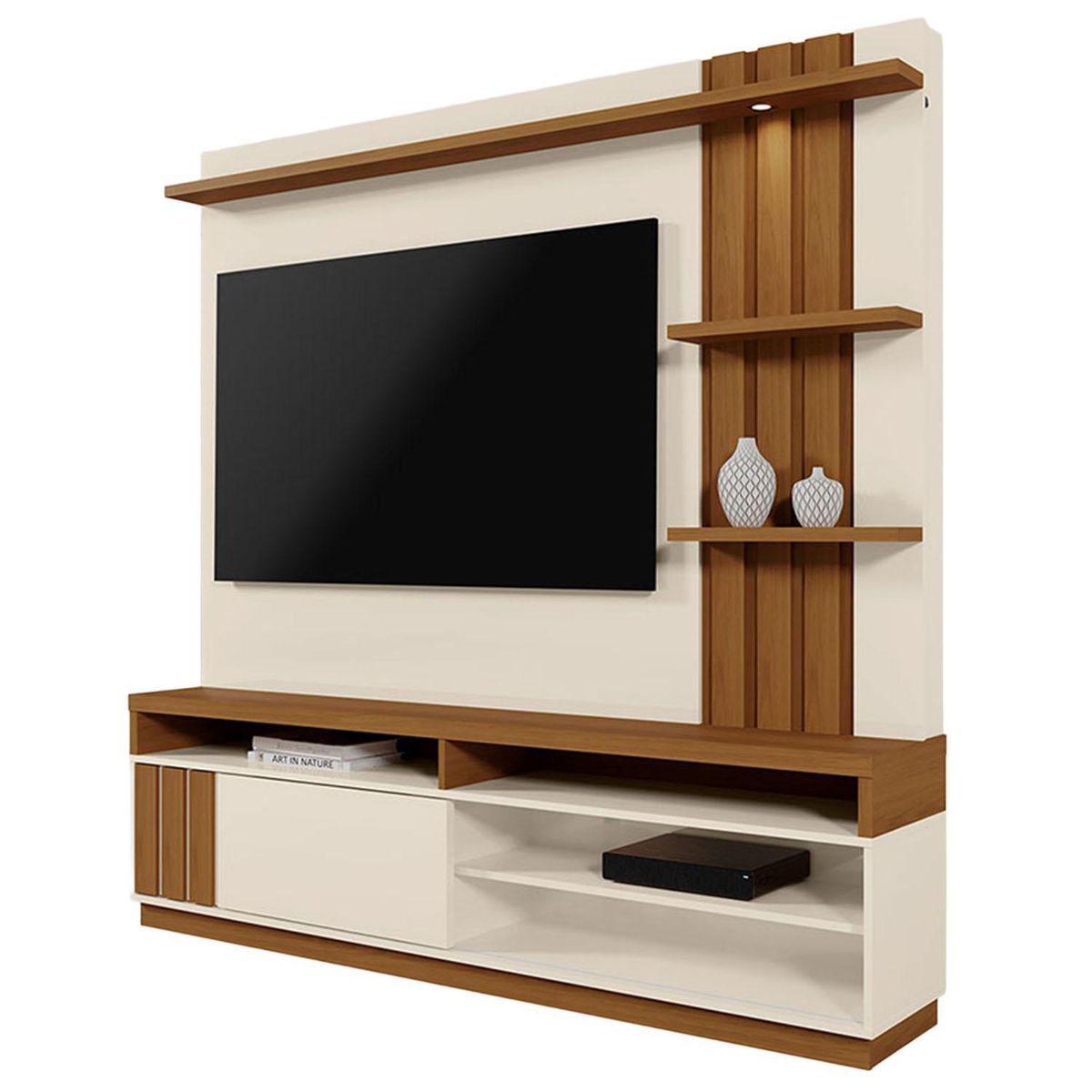 VEKKAHOME - Home TV 55 " Mariana Beige 180x184x33 cm
