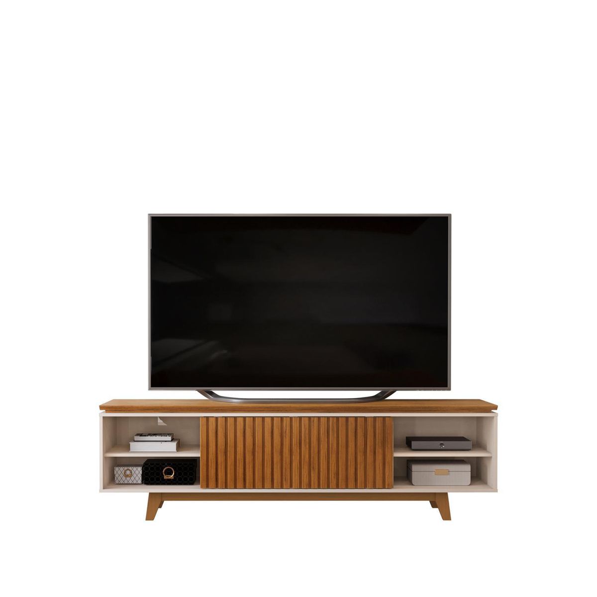 VEKKAHOME - Rack TV 75 " Bento Café 201.5x58.5x38.5 cm