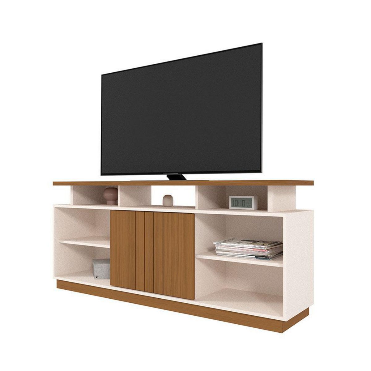 VEKKAHOME - Rack TV 75 " Salvador Beige 160x70x36 cm