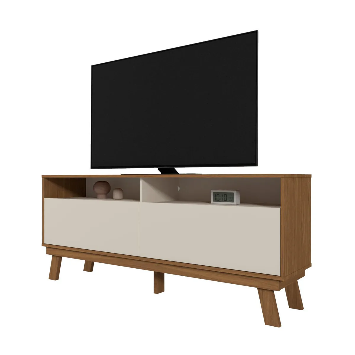 VEKKAHOME - Rack TV 75 " Olinda Beige 160x66x36 cm