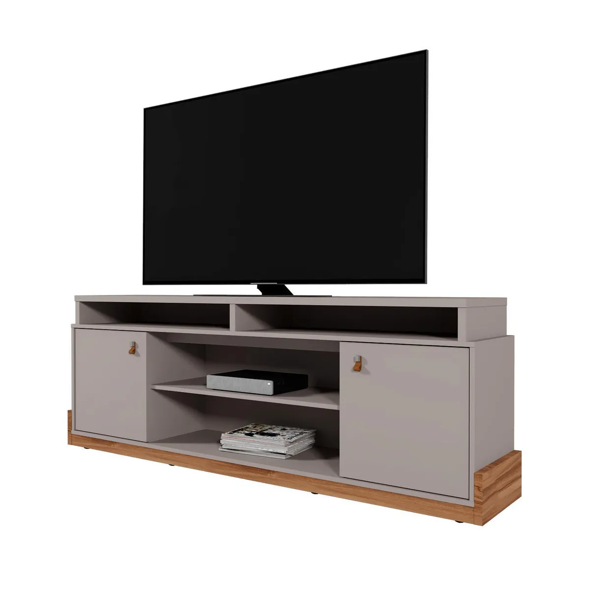 VEKKAHOME - Rack TV 75 " Montana Gris 67x188x36 cm