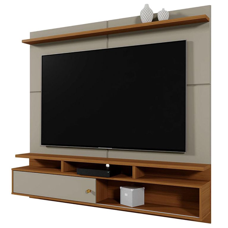 VEKKAHOME Panel TV 70 " Morretes Gris 181x166x27 cm