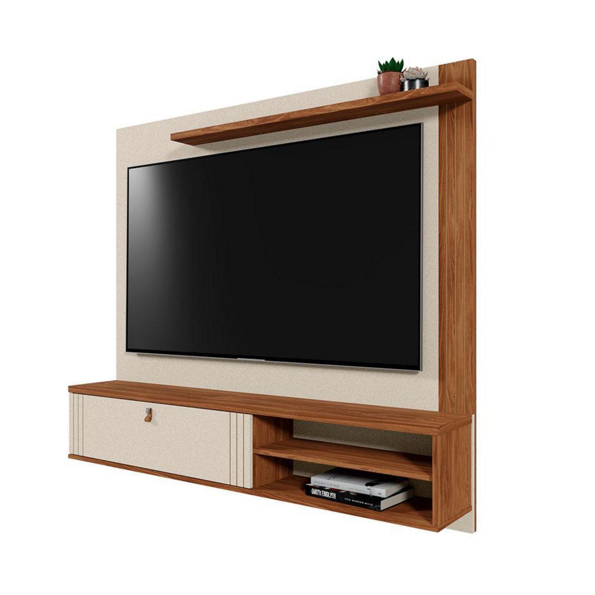VEKKAHOME - Panel TV 65 " Laredo Beige 144x33x28 cm