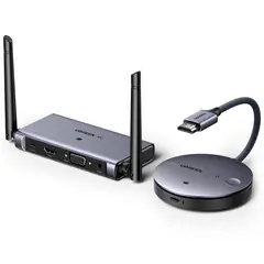 UGREEN - Transmisor/Receptor HDMI+VGA Inalámbrico 4K 30Hz+1080p 50 metros Máx CM586
