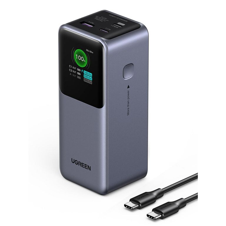 Mega Batería Portátil 20.000mAh con salida 130W Máx. 3 Puertos 2 USB-C + 1 USB-A PB721