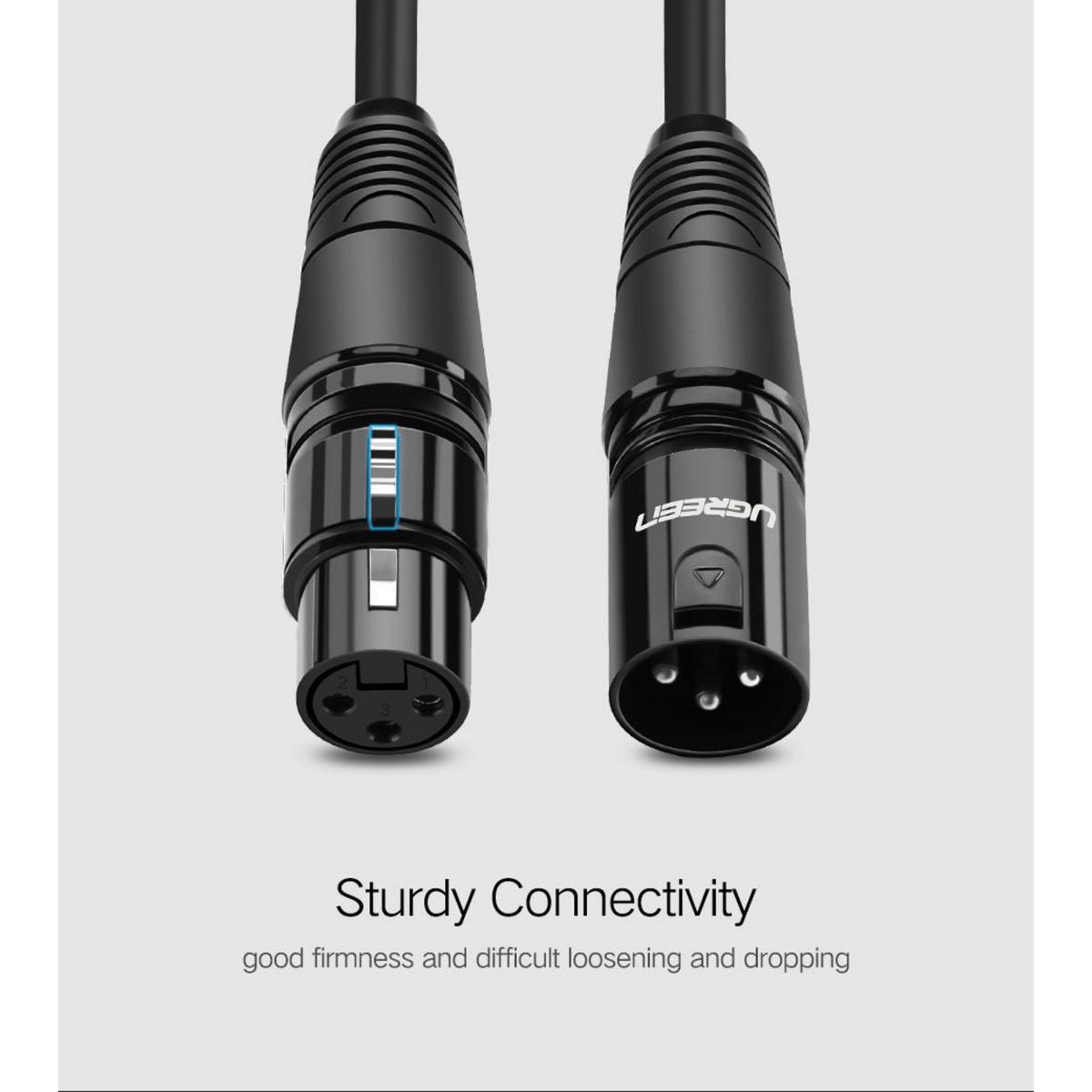 UGREEN - Cable de Audio XLR M/H 10 Metros AV130