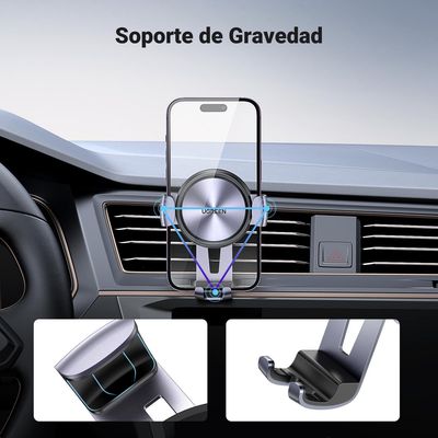 Imagen 2 del producto Soporte para Celular de Rejilla con Ajuste por Gravedad Multi-Ángulo para Auto LP130