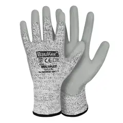 BAUKER - Guante Multiflex Cut 5 de Poliuretano L Gris