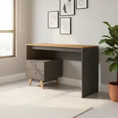 DI PORETTI - Escritorio Ellie Negro 120x75.5x46.5 cm