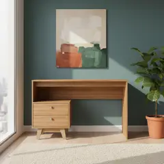 DI PORETTI - Escritorio Ellie Café 120x75.5x46.5 cm