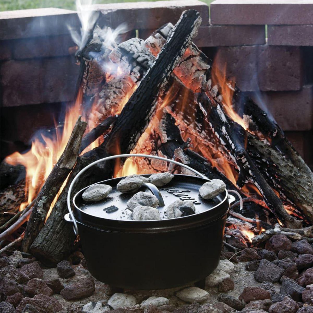 LODGE - Olla de Fierro Fundido 29 cm 4.7 l Negro Holandesa Classic