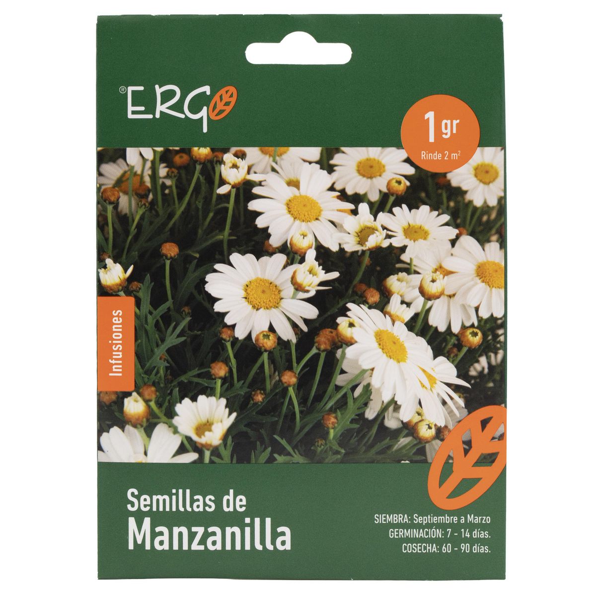 ERGO - Semilla de manzanilla para infusion 1 gr Sachet