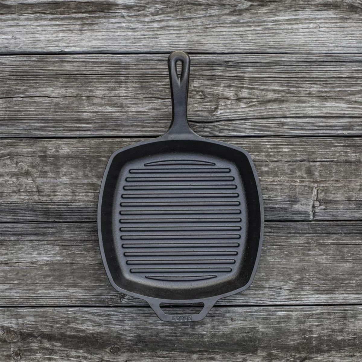 LODGE - Parrilla 27 cm Fierro Fundido Negro