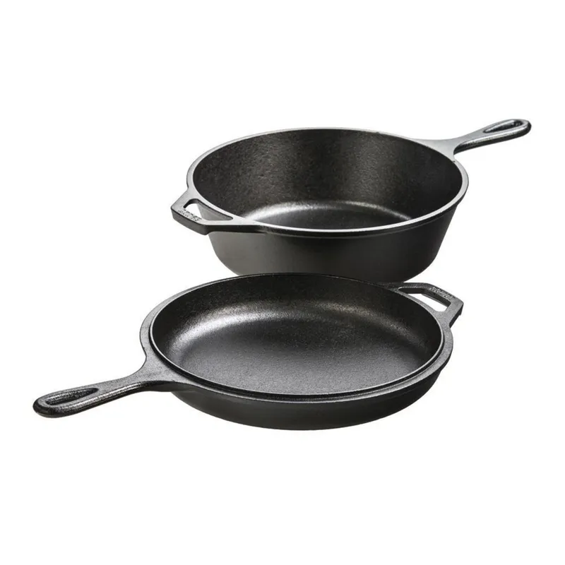 LODGE - Set Sartenes 26 cm Fierro Fundido Negro